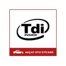 Tdi Inside Sticker Tdi Inside Oto Sticker Araba Sticker Arma