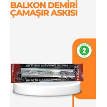 25x60 Cm Çamaşır Askılığı Kare Balkon Demiri İçin Dayanıklı Tasarım siyah