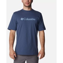 Columbia Csc M Basic Logo Brushed Erkek Kısa Kollu T-shirt Dağ Mavisi Cs0287-480 001
