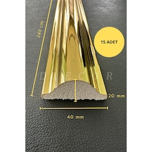 Diecor Dekoratif Polistren 15 Adet 4 Cm Gold Duvar Çıtası Beyaz 4 Cm Model:xa210