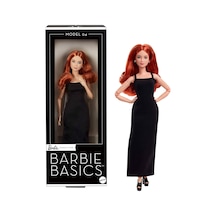 Mattel Barbie Basics Model 04 Koleksiyona Uygun Bebek, Siyah Mini Elbisesi, Botları Ve Standart Kalıp Kıyafetleriyle Genel