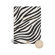 Keten Ciltli Düz Defter Zebra 17x24 Siyah