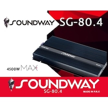 Soundway Sg-80.4 4500 Watt Oto Anfi 4 Kanal