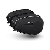 Shad E48 Genişleyebilir Yan Çanta Seti Kask Alabilir 29+29 Lt. Siyah