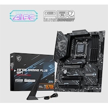 Msı X870e Gamıng Plus Wıfı Ddr5 8200mt/s 1xhdmı 3xm.2 Usb Am5 Atx Amd Am5 9000/8000/7000 Serileri İle Uyumlu