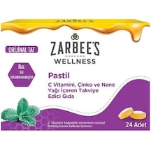 Zarbee's C Vitamini,çinko Ve Nane Yağı İçeren Pastil 24lü