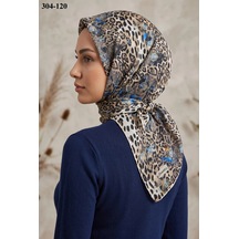 Sharell Leopar Desenli Soft Pamuk Eşarp 304-120 Çok Renkli