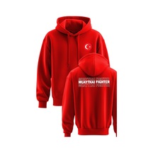 Muay Thai Baskılı 3 İp Kapşonlu Sweatshirt Muay Thai Hoodie