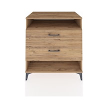 Kronos Şifonyer Tek Raflı 2 Çekmeceli 88x59x96 Çam-çam Atlas Çam