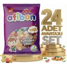 Afia Afibon Ekşi Karışık Meyveli Yumuşak Şeker 24x80 Gr