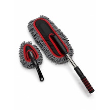 Edde Araba Araç Oto Mikrofiber Toz Alma Fırçası 2'li Set