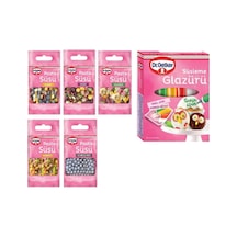Süsleme Glazürü 4 Çeşit X 19 Gr-dekor Serisi Çiçek+kelebek+konfeti+gümüş İnci+yıldızlar - 671595408