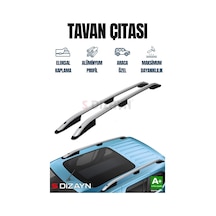 S-dizayn Fiat Doblo Uzun Şase Aluminyum Gri Tavan Çıtası 2001-2010 A+ Kalite