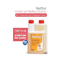 Neftor Kuşlar Için Hırıltı Nefes Ve Solunum Ürünü 500 Ml Orjinal