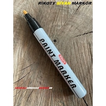 Rikoty Bilyali Kalici Markör Çizik Kalemi Metal Cam Siyah Renk