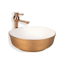Eva Banyo Lena E-5004R Tezgah Üstü Porselen Lavabo