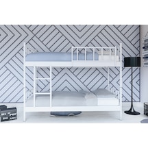 Metalia Gm 127 Ayrilabilir Çiftli Ranza Beyaz 90x190