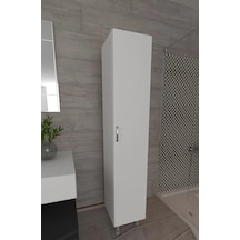Makbulce Mimoza 5 Raflı Çok Amaçlı Banyo Dolabı Beyaz
