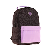 Kaukko Double Colors Üç Bölmeli Kız Çocuk Okul Ve Günlük Sırt Çantası - Siyah Lila - K1840 Siyah - Lila