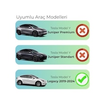 Tesla Model Y İle Uyumlu Kol Dayama İç Saklama Kutusu V1 Juniper Uyumlu Değildir