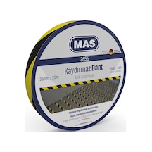 Mas Kaydırmaz Bant 25 Mm X 25 M Sarı & Siyah 2656-1 Adet