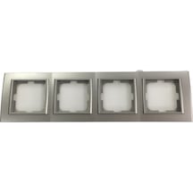 Ovivo Mina Metallic Dörtlü Çerçeve Silver