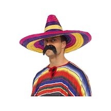 Sombrero - 584 - Meka Şapkası Renkli Örme Hasır - Aconcept - Yetişkin Boy
