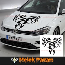 Ejderha Ön Kaput Araba Sticker. Off Road Sticker