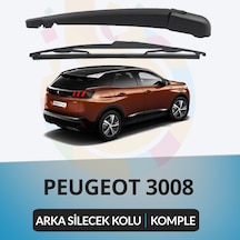 Peugeot 3008 2009 - 2016 Komple Arka Silecek Kolu Ve Süpürgesi