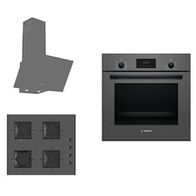 Bosch - Ferre HBF512BH1T - SS208 - D088 Antrasit Ankastre Set