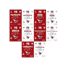 Limit 2027 11. Sınıf Matematik + Fizik + Kimya + Türk Dili Ve Edebiyatı + Coğrafya Konu Anlatım Föyleri + Soru Bankası Seti 10 Kitap Maarif Model