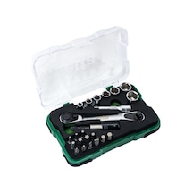 Elta 14000005079 1/4'' Altıköşe Cırcırlı Lokma Anahtar Ve Bits Uç Seti 23 Parç