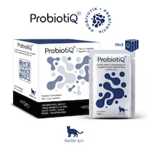 Vetqom Probiotiq Kedi Probiyotik Desteği Kötü Koku, İshal, Antdibiyotik Sonrası & Hassas Mide İçin Veteriner Takviyesi