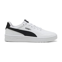 Puma Court Lally Beyaz Kadın Sneaker Beyaz-sıyah Beyaz - Siyah