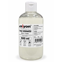 Axiyon Taş Verniği 500 Ml Şeffaf Parlak Su Bazlı Koruyucu Vernik