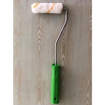 Saten Parmak Rulo Fırçası Metal Saplı 10 Cm