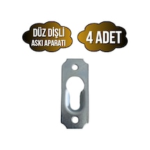 Tablo Ve Çerçeve Askı Demiri Dişli Askı Aparatı Metal Boy:40mm En:15mm 4 Adet Krom