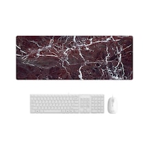 300x800x4mm Ebru Aşınmaya Dayanıklı Kauçuk Mouse Pad Fraglet Mermer