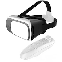 Atlas Zore VR Box 3D Kumandalı Sanal Gerçeklik Gözlüğü Beyaz