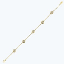 Altınbaş Altın Çiçek Bileklik Abl0205-y-25952 Çok Renkli