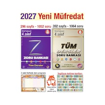 4. Sınıf Tüm Dersler 2027 Soru Zoru Bankası Seti 2 Kitap Yeni Müfredat