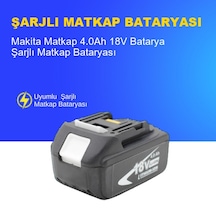 Makita Matkap 4.0ah 18v Batarya  Uyumlu Uzun Ömürlü, Yüksek Performans Pil