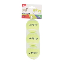 M-pets Hop Tenis Topu Köpek Oyuncağı Sarı 3lü 6,4 Cm 244-50055.02