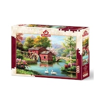 Kırmızı Eski Değirmen 1000 Parça Puzzle