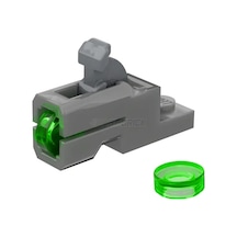 Minifigür Silahları: Star Wars Mermi Fırlatıcı, Patlatıcı, Ateşleyici Şeffaf Yeşil Mini Moc
