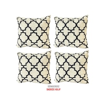 Kırlent Yastık Kılıfı Vip Yastık Kılıfı 4 Adet-43X43 Cm(Alaçatı) (525115135)