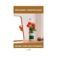 Otomatik Sulama Ve Led Işık Destekli Hızlı Bitki Yetiştirme Saksısı Şarj Edilebilir 1 Adet