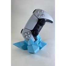 Kazanova Design Ps5 Dualsense Oyun Kolu Kristal Stand Mavi Controller Tutucu