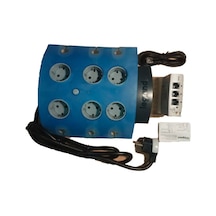 Legrand 694642 6'lı Akım Korumalı Priz Mavi