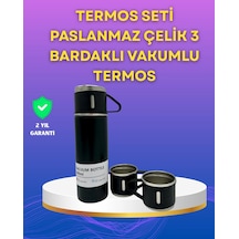 Çelik Termos Bardak Seti 500 Ml Kapasite, Kaymaz Taban, Hediye Kutulu Renkli